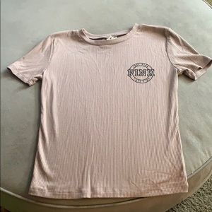 Victoria Secret Pink Ribbed T-Shirt